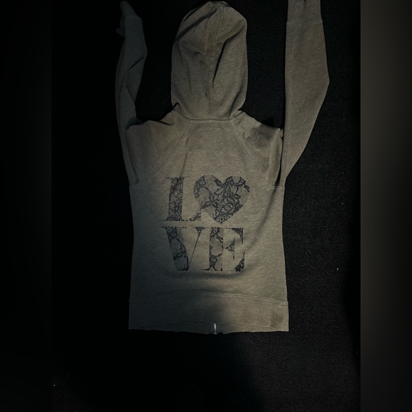 PINK Victoria's Secret Jackets & Blazers - VS Green Zip-Up Hoodie